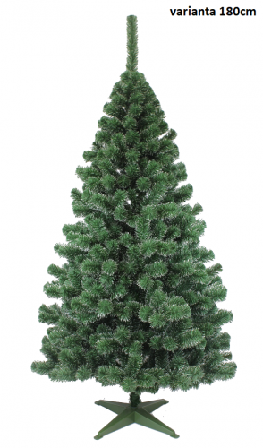 Umělý vánoční stromek Jedle zeleno-bílá LUX - Výška stromku: 180cm