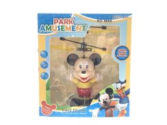 Létající Mickey Mouse ovládano rukou