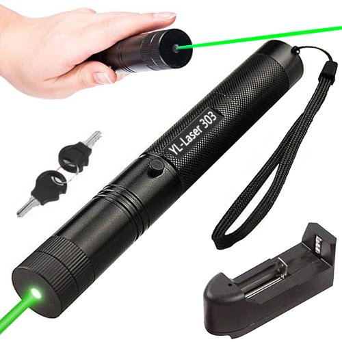 Nabíjecí zelený silný laser