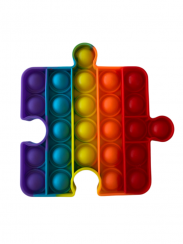 Pop It antistresová hračka Puzzle rainbow