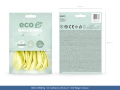 Latexové balónky pastelové Eco - žluté 10ks 30cm
