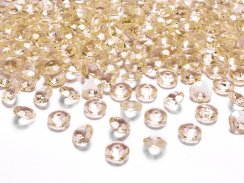Konfety Diamanty zlaté 12 mm
