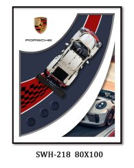 Obraz s modelom LEGO Porsche