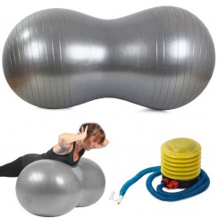 Gymnastický míč s pumpou 45x90 cm