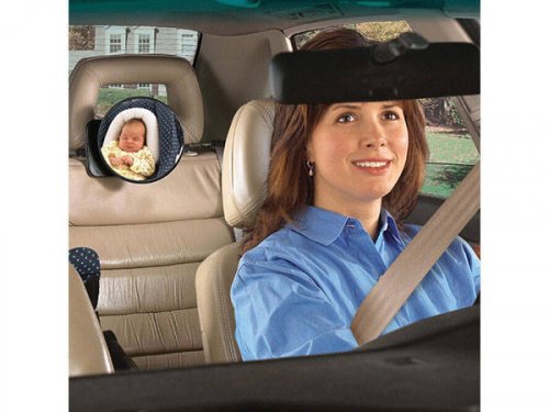 Otočné zrkadlo na pozorovanie dieťaťa na cestách
