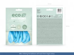 Latexové balónky pastelové Eco - světle modré 10ks 30cm