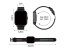 Chytré hodinky smartwatch s bluetooth - Barva: Černá