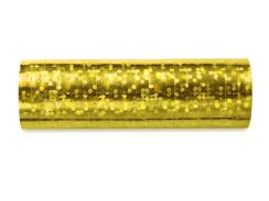 Serpentýny holografické 18 rolí / 3,8m zlaté