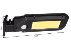 Solární pouliční lampa - 210 COB
