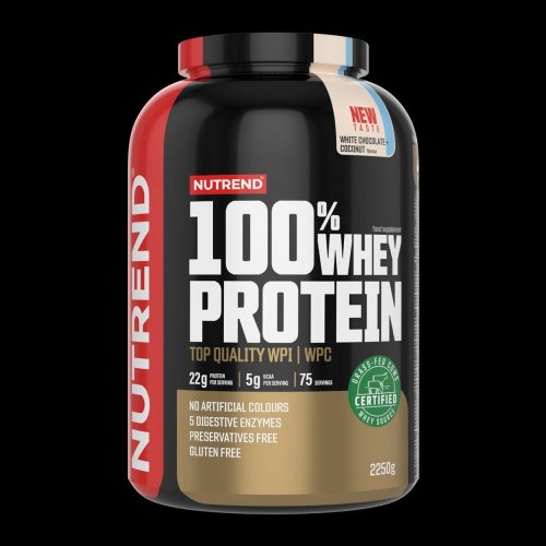 100% Whey Protein Nutrend 2250g - Příchuť: čokoláda+kakao