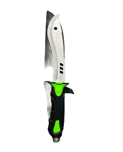 Lovecký nôž 360mm / 210mm (čierna / zelená)