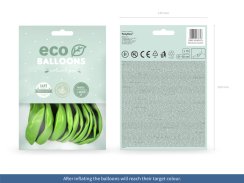 Latexové balónky metalické Eco - green apple 10ks 30cm