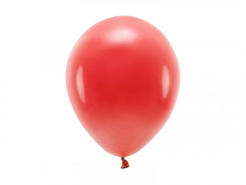 Latexové balóniky pastelové Eco - červené 10ks 26cm