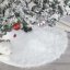 Podložka na vánoční stromeček bílá 78cm