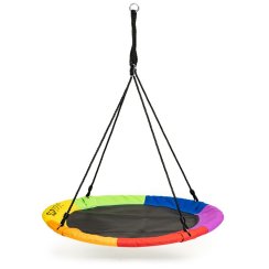 Zahradní houpačka hnizdo 100cm barevná