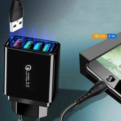 Nabíječka adaptér QC 3,0 4x USB