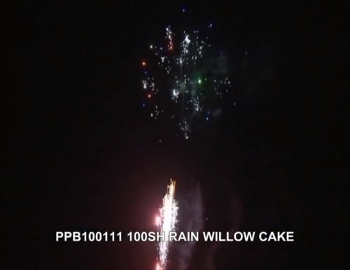 Kompaktní ohňostroj RAIN WILLOW CAKE 100 ran / 30 mm
