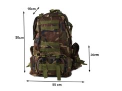 Vojenský survival batoh 48,5l zelený