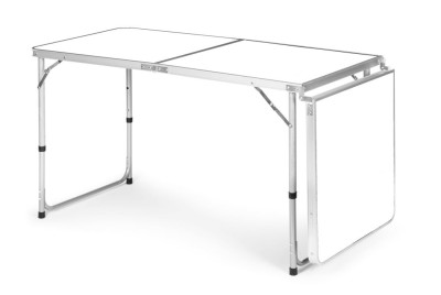 Skladací turistický stôl biely 180x60cm