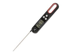LCD kuchyňský teploměr do 300°C černý
