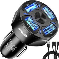 USB adaptér do auta se 4 USB