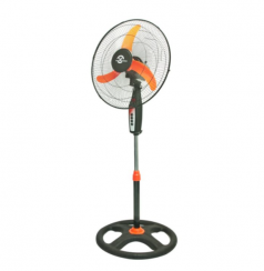 Stojanový ventilátor 50cm čierno oranžový