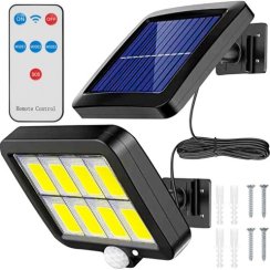 Solární nástěnné svítidlo 120 LED COB Solární nástěnné svítidlo 120 LED COB