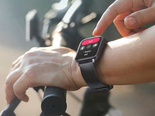 Chytré hodinky smartwatch s bluetooth - Barva: Černá