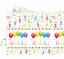 Plastový obrus "Happy Birthday" 120x180cm