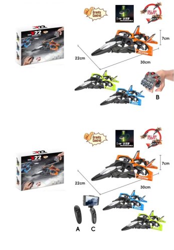 Dálkově ovladatelný dron Stíhačka V22