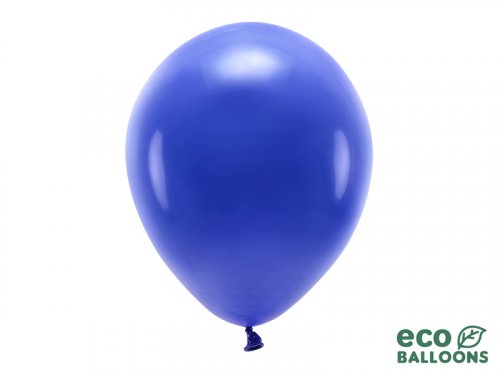 Latexové balóniky pastelové Eco - tmavo modré 10ks 30cm