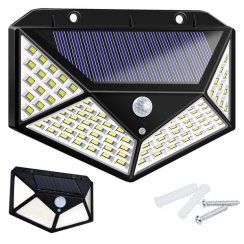 Solární lampa se snímačem pohybu 100 LED