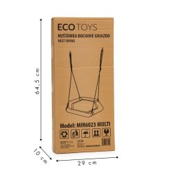 Zahradní houpačka šestihraná 95cm barevná