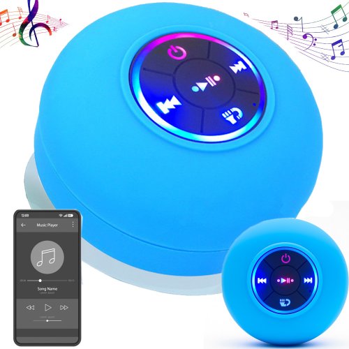 Bezdrátový mini bluetooth reproduktor ipx4 - Barva: Černá
