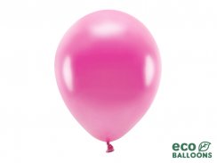 Latexové balónky metalické Eco - fuchsiové 10ks 30cm