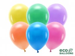 Latexové balóniky pastelové - EKO, mix farieb, 10ks