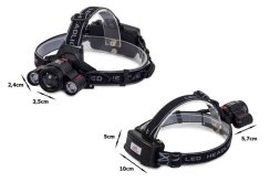 Čelovka Bailong LED CREE XML-T6 2X XP-E