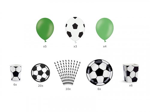 Sada párty dekorácií futbal - narodeniny