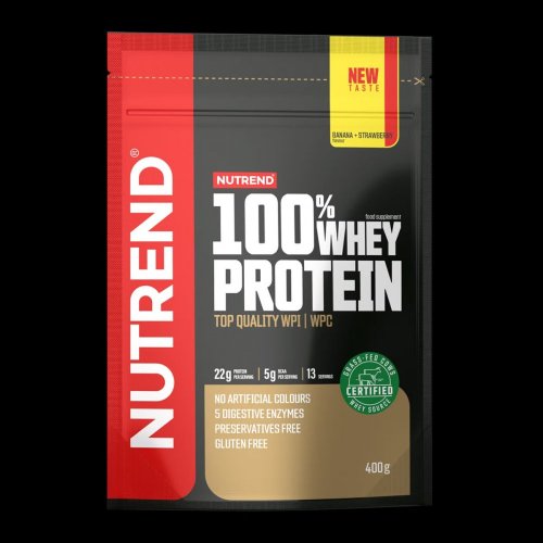 100% Whey Protein Nutrend 400g - Příchuť: banán+jahoda