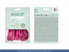 Latexové balóniky pastelové Eco - fuchsiová 10ks 30cm