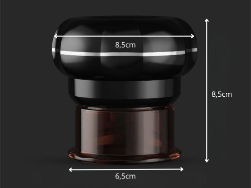 Elektrická čínská masážní baňka s LCD černá