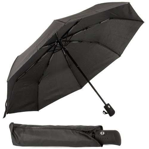 Skladací dáždnik čierny unisex