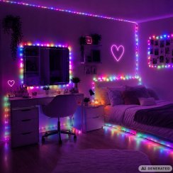 Led páska rgb 10 m s aplikací a synchronizace s hudbou