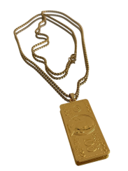 Řetízek 100 Dollar zlatá barva