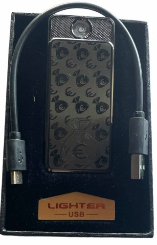 Elektrický spirálový zapalovač EURO (stříbrná)