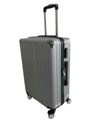 Cestovní střední zavazadlo stříbrné