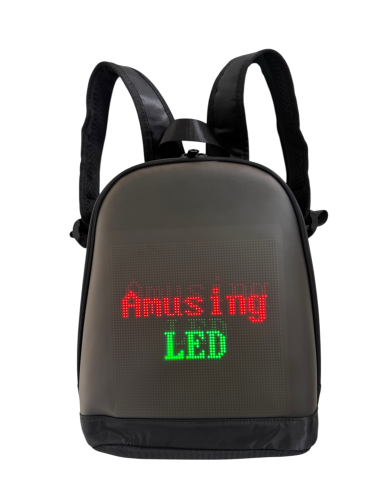 LED batoh s displejem 33×27 cm – kompaktní chytrý batoh s vlastním textem