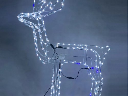 Svítící sob s pohyblivou hlavou 216 led