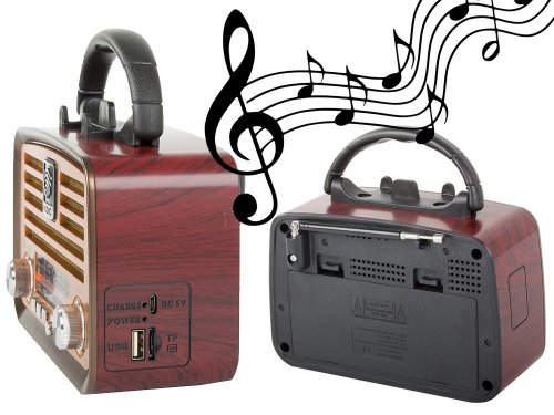 Retro přenosné radio