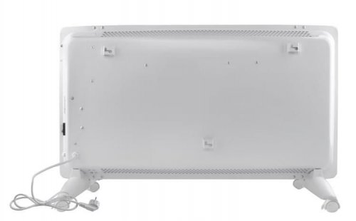 Sklenený konvektor s LCD displejom 2000W biely